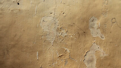 a small cracked paint on an old cream wall