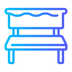 bench gradient icon