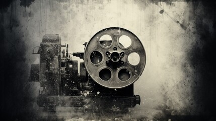 A realistic digital representation of a black and white vintage film grain texture, ideal for creating a nostalgic and timeless atmosphere in your work