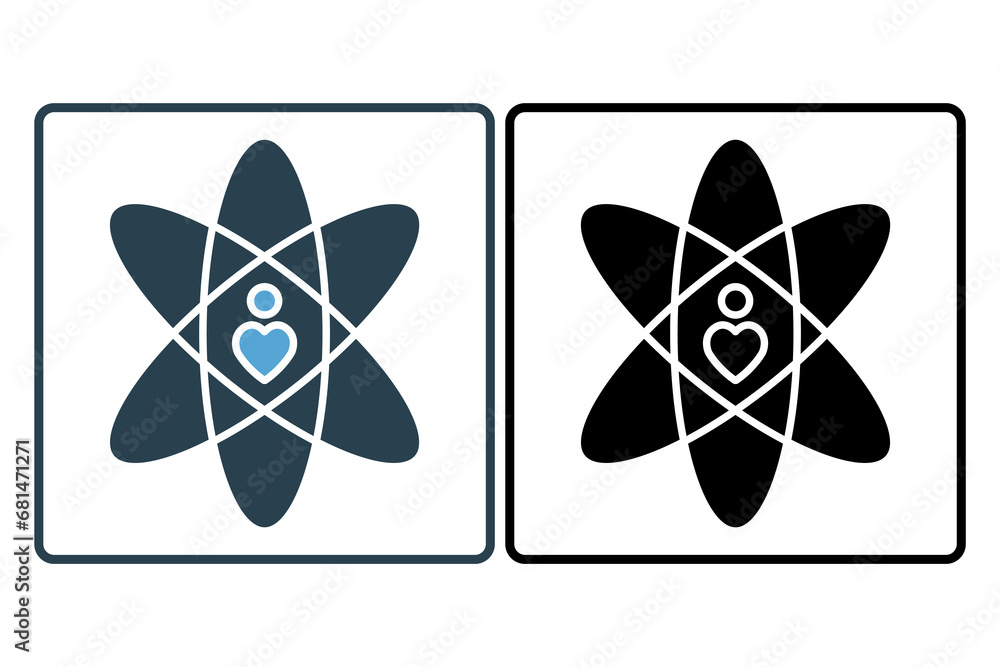 Poster core values icon. solid icon style. simple vector design editable