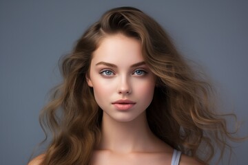 Fototapeta premium Natural Beauty with Captivating Gaze