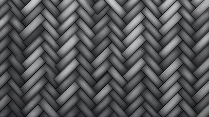 An intricate black and white texture background with a seamless herringbone pattern, suitable for creating a classic and sophisticated backdrop