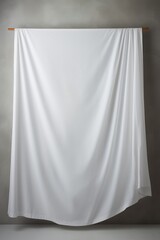 White fabric canvas isolated on clean background  AI generated illustration