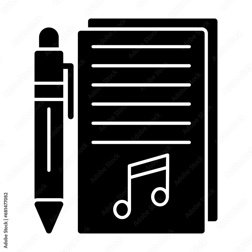 Poster Music Note Icon