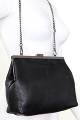modern elegant women's handbag made of natural material