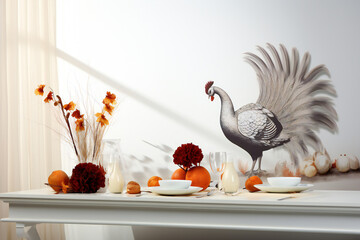 It's lunch time: healthy meal at home
Vases with beautiful protea flowers near sink in kitchen. Interior design
