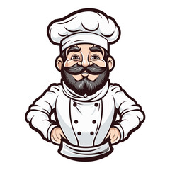 Chef Cartoon mascot vector illustration