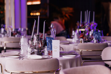 table set for a party