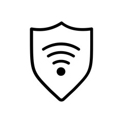 Internet security icon vector. Antivirus illustration sign. Protection symbol or logo.