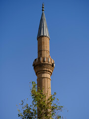 beautiful minaret of an old mosque
