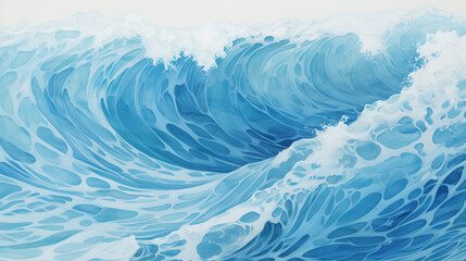 Minimal ocean waves background