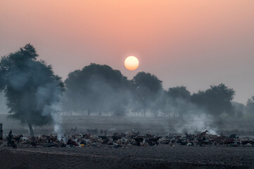 sunset and sunrise landscape photos 