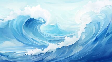 Minimal ocean waves background