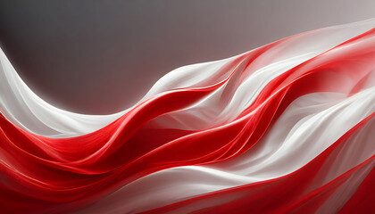 Red white wave abstract wallpaper