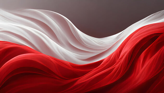 Red white wave abstract wallpaper