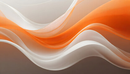 White orange wave abstract wallpaper
