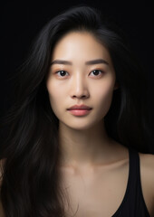 Obraz premium Portrait of attractive asian woman. 