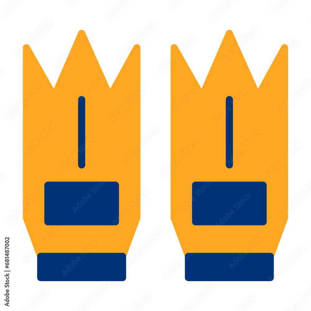 Sticker fins icon