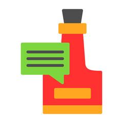 Obraz premium Message In Bottle Icon