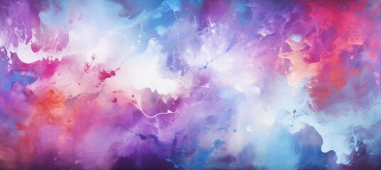 Colorful paint clouds texture background. Generative AI technology.	
