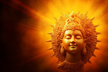 Sun deity Surya - Hindus, Sikhs and Muslims Maghi festival and Lohri celebration  symbol