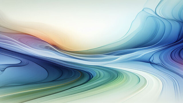 abstract blue waves background image