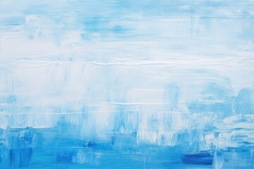 Fototapeta premium Abstract Blue Acrylic Painting On Canvas Texture