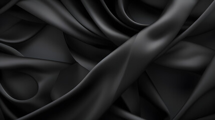 Fototapeta premium black ribbon on silk