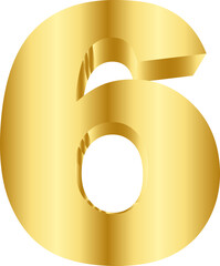 Numeros oro 3d vector