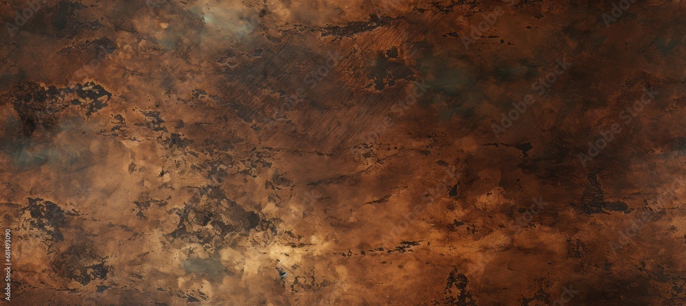 Poster rusted bronze texture background. generative ai technology.