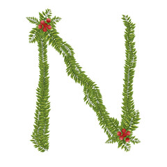 Letter N Christmas