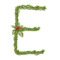 Letter E Christmas