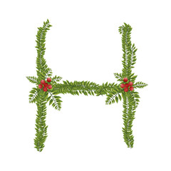 Letter H Christmas