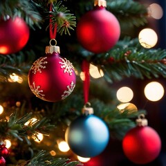 Obraz na płótnie Canvas christmas tree ornaments 