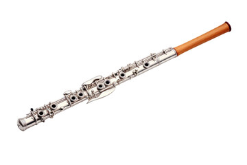 Play Flute on White Isolated on a transparent background