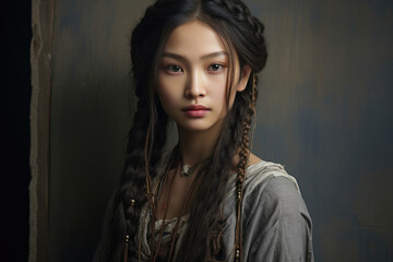 Portrait of an Asian young woman