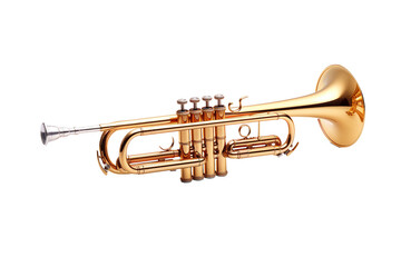 Isolated Trumpet Play on a transparent background
