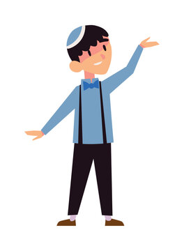 hanukkah boy with kippa