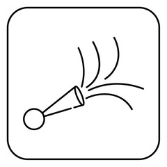 new year line icon 2