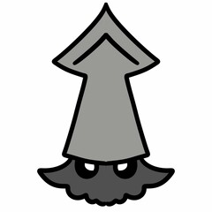 mushroom icon on white background, illustration