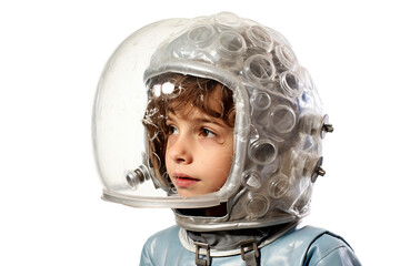 Homemade Space Astronaut Pretend Isolated on a transparent background