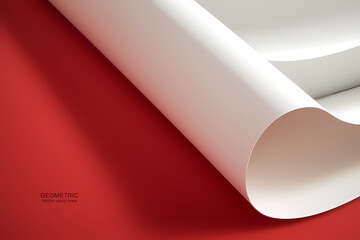 Abstract vector wavy lines flowing smooth curve white gradient color in concept of luxury, technology, modern.