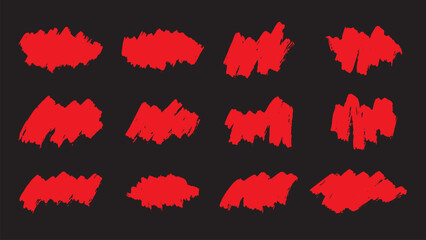 Rough brush strokes. Vector grunge brush background. Set of paint brush stroke, ink splatter. Dirty pattern for background. Vector illustration elements set 20231121