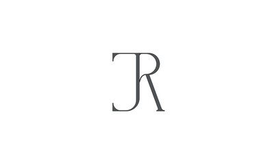JR, RJ , J , R , Abstract Letters Logo Monogram