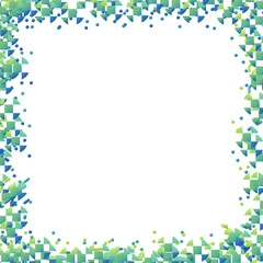 Frame green and blue