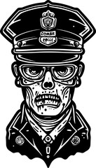 zombie police cartoon