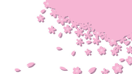 春　桜の背景素材