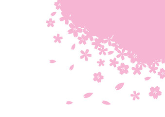 春　桜の背景素材