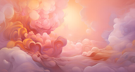 background with bubbles flower, pink, love, heart, floral, vector, spring, illustration, valentine, design, light, card