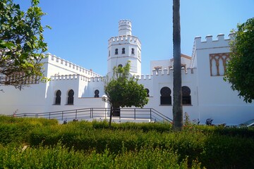 library with a nice architecture at the Plaza de Santa Maria in Tarifa, Biblioteca Pública...